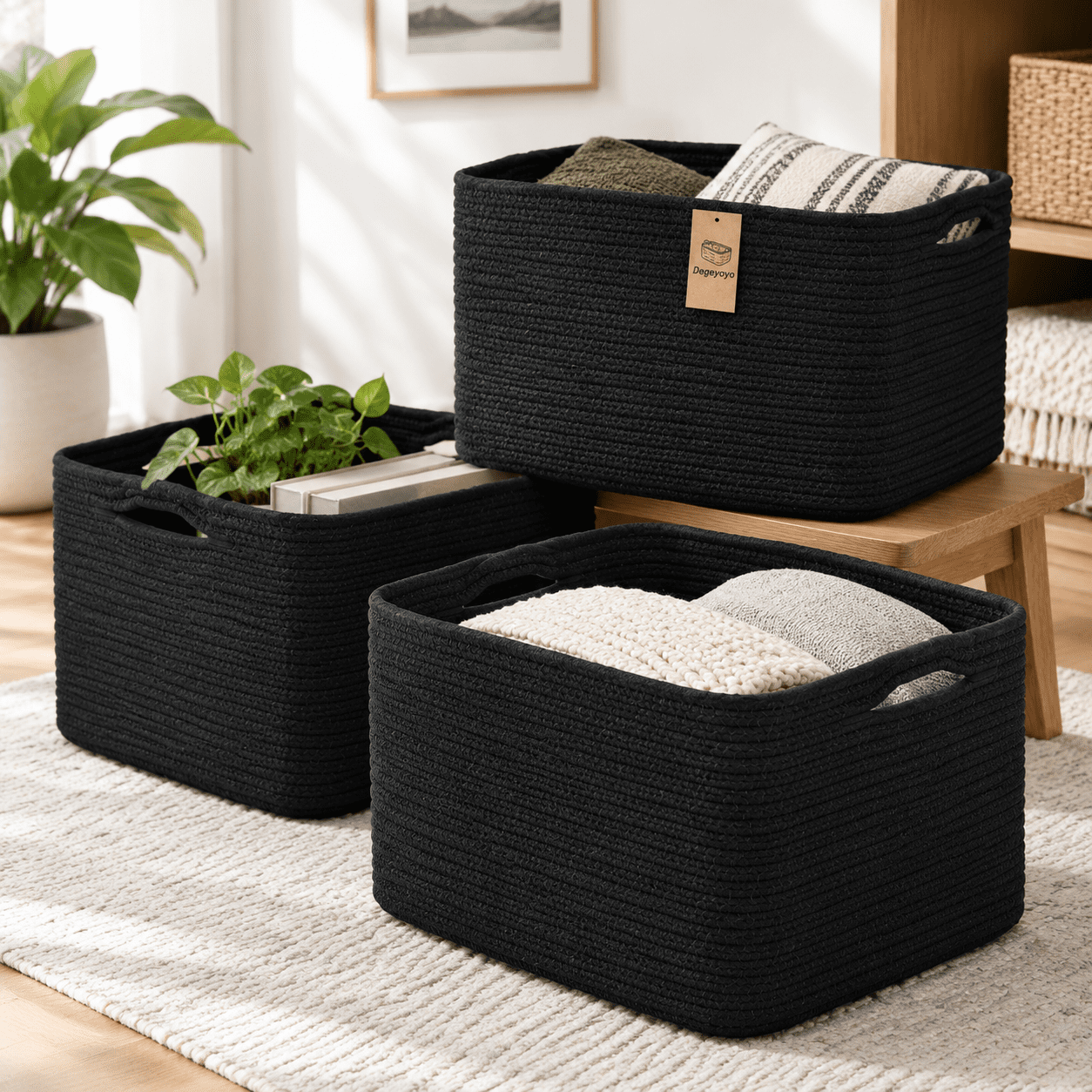 Baskets For Organizing Stor3 Pack Shelfves 15