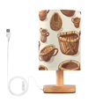 thumbnail image 1 of Baskets Table Lamp for Desk Nightstand Lamp with USB Modern Gifts for Bedroom Living Room Kids Room, 1 of 7