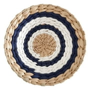 Baskets for Wall Decor, Woven Basket Wall Decor,Farmhouse & Rustic Flat Hanging Woven Wall Basket, Handcrafted Seagrass Baskets for Rustic & Boho Wall Decor