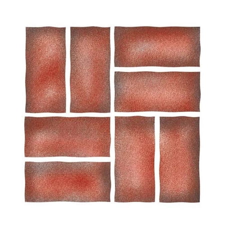 Basketweave Brick Wall Stencil SKU #345E by Designer Stencils