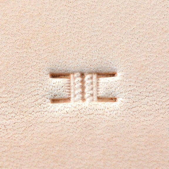 Leather Stamping Tool, Basketweave, Double