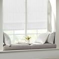 thumbnail image 1 of Basketweave Room Darkening Cordless Roman Shade,White Polyester Household Supplies Décor Curtains, 1 of 20