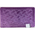 thumbnail image 1 of Basketweave Sculptured Bathroom Rug with Non Skid Back, 24" x 40", Lavender, 1 of 2