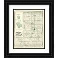 thumbnail image 1 of Baskin 20x24 Black Ornate Wood Framed with Double Matting Museum Art Print Titled - Wells Indiana Landowner - Baskin 1876, 1 of 4