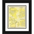 thumbnail image 1 of Baskin 26x32 Black Ornate Wood Framed with Double Matting Museum Art Print Titled - Vernon, Seymour, Brownstone Indiana - Baskin 1876, 1 of 4