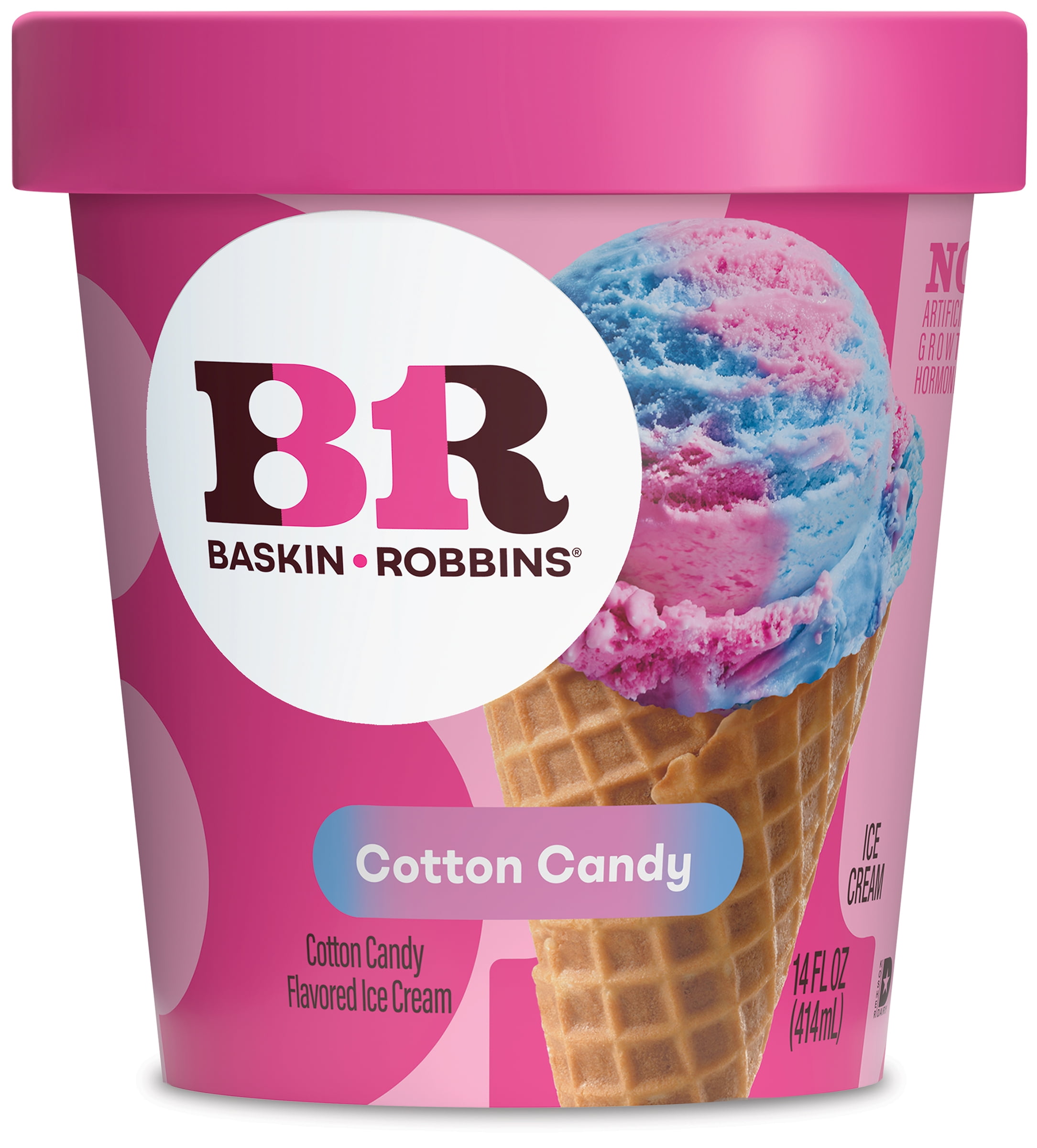 Baskin-Robbins Cotton Candy Ice Cream, 14 fl oz Cup