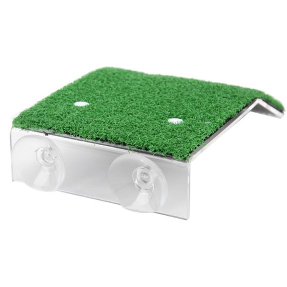 Basking Platform, Plastic Simulation Lawn Reptile Supplies Reptile Basking Platform For Fish For Turtles Frogs, Salamanders And Lizards S,M,L