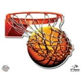 thumbnail image 1 of Baskteball Hoop - 3" Vinyl Sticker - For Car Laptop I-Pad Phone Helmet Hard Hat - Waterproof Decal, 1 of 1