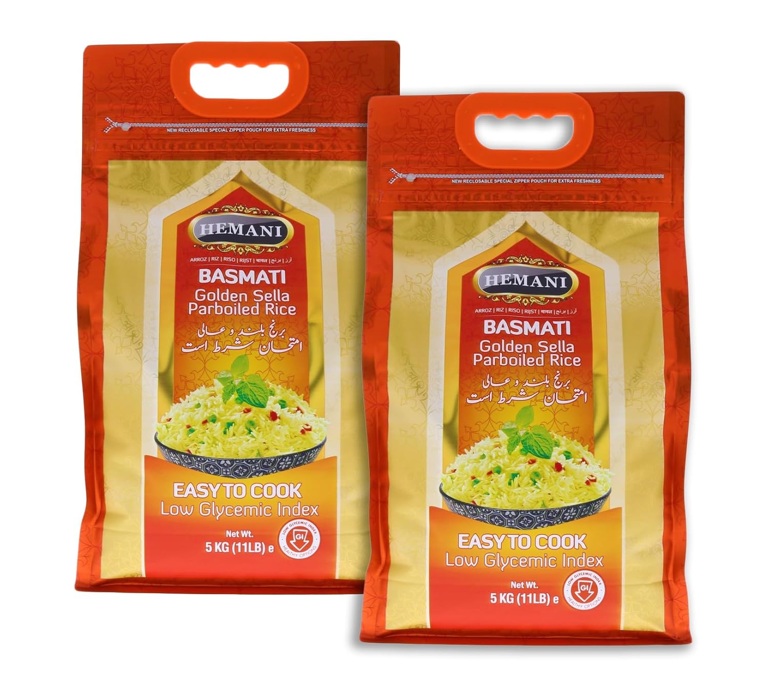 Basmati Golden Sella Parboiled Rice 11LB Savings 1 LB Easy to