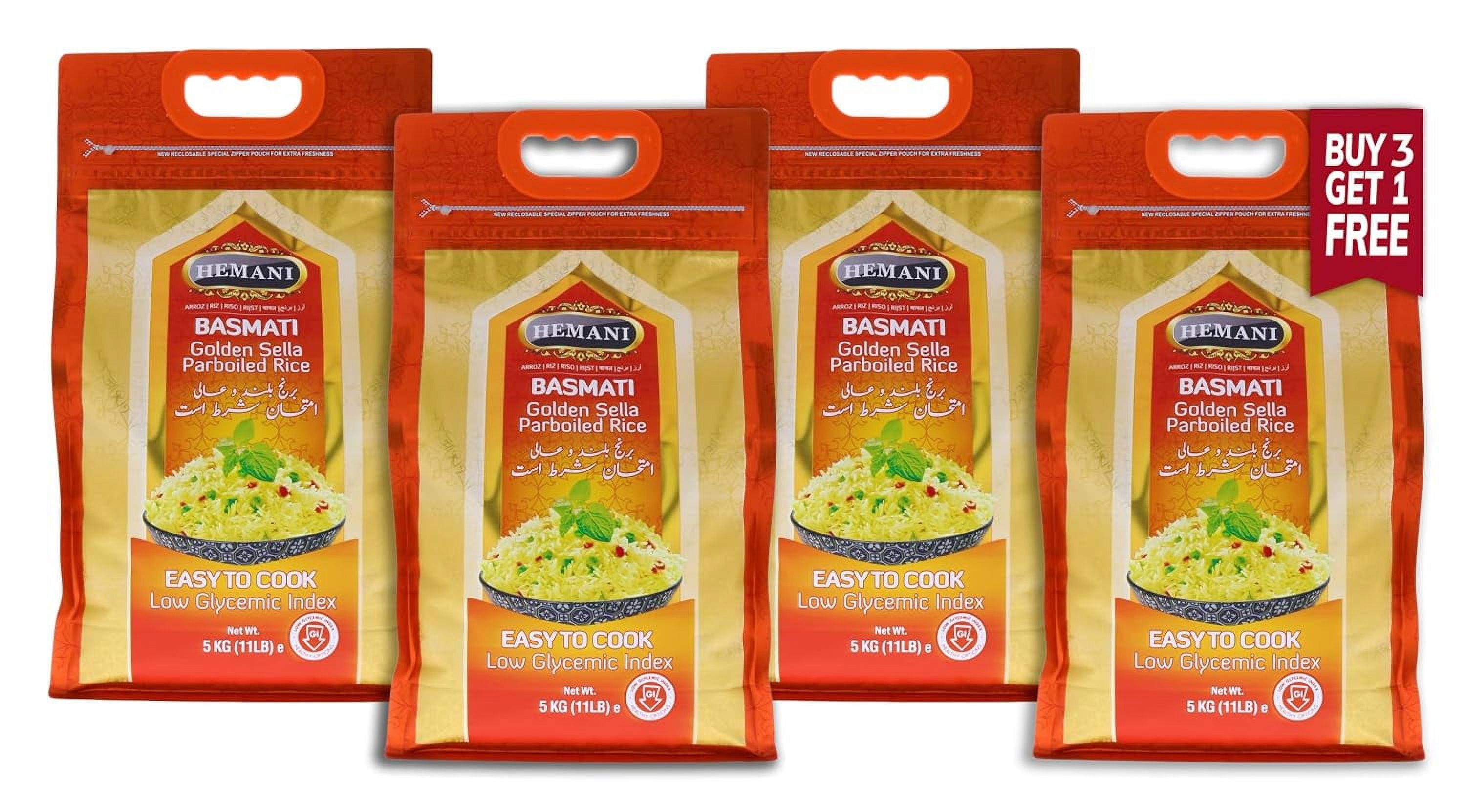 Basmati Golden Sella Parboiled Rice 11LB Savings 1 LB Easy to