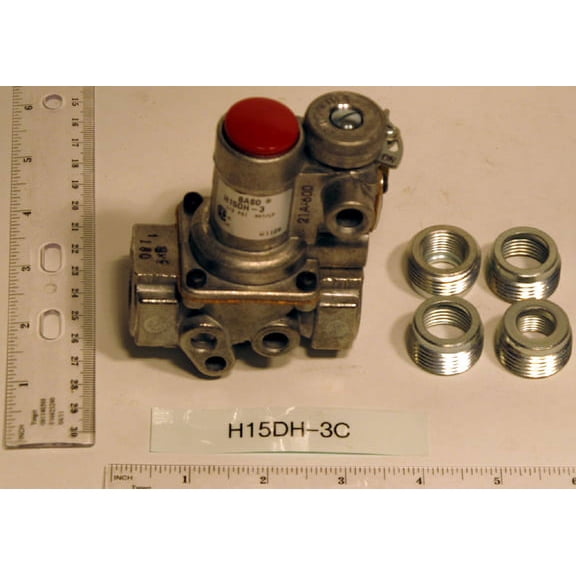 Baso H15DH-3C 3/4" X 3/4" Automatic Shutoff Pilot Gas Valve 402, Natural Or Lp Gas 1/2 Psi Max.