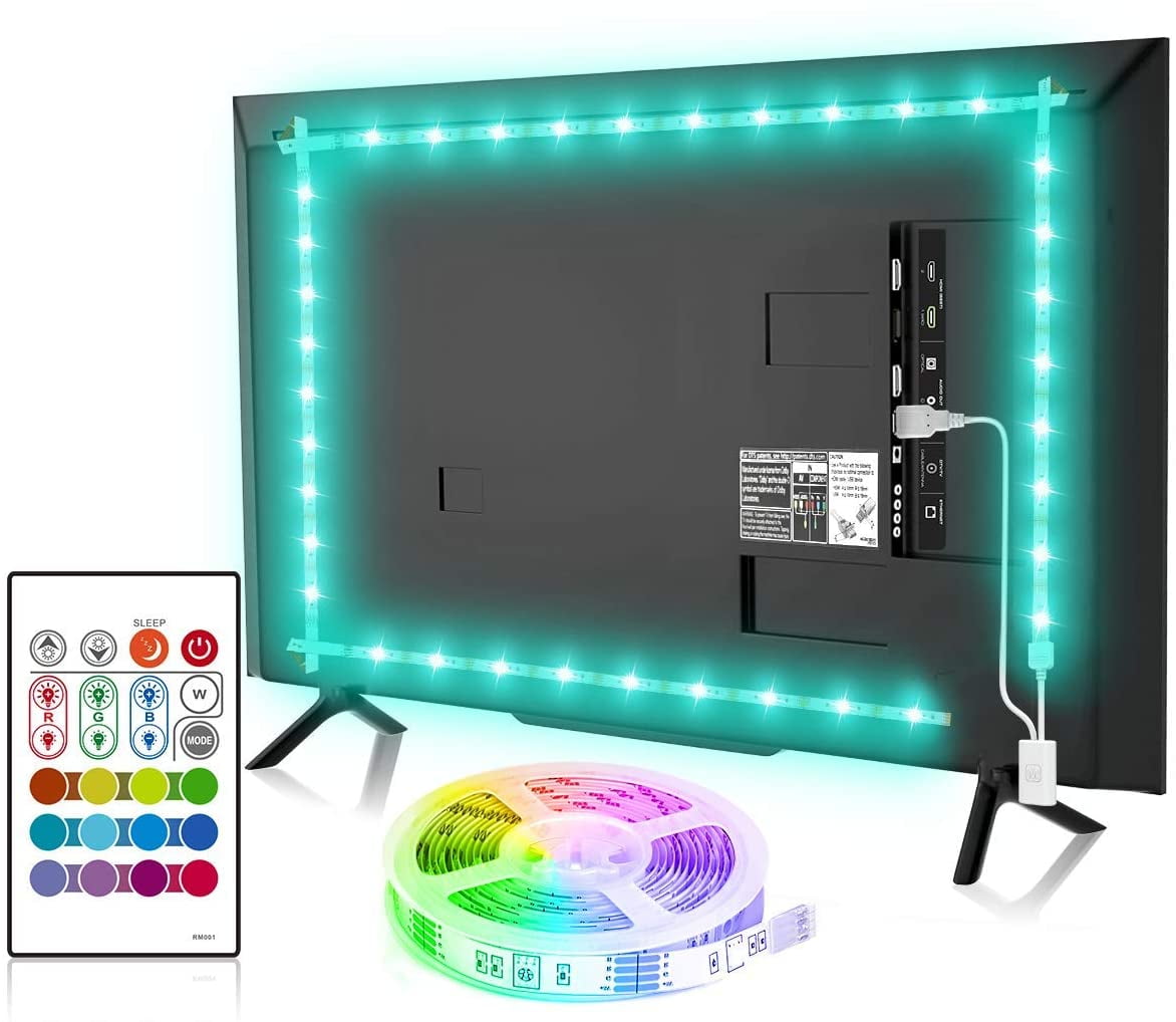 How to install LED light strips behind TV (USB LED STRIP FOR TV) 