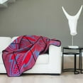 thumbnail image 1 of Basotho Wool Blanket - Scarlet/Cobalt, 1 of 6