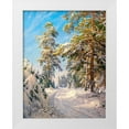 thumbnail image 1 of Basov, Sergej 15x18 White Modern Wood Framed Museum Art Print Titled - Pine forest winter, 1 of 4