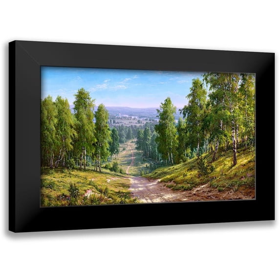 Basov, Sergej 24x16 Black Modern Framed Museum Art Print Titled - Remote place