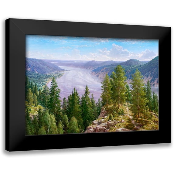 Basov, Sergej 24x18 Black Modern Framed Museum Art Print Titled - The song of Siberia