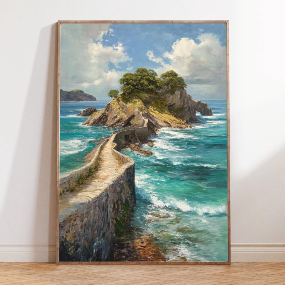 Spain Cliffs Basque Country Spain Wall Art Print, Coastal Cliff Ocean Decor ...
