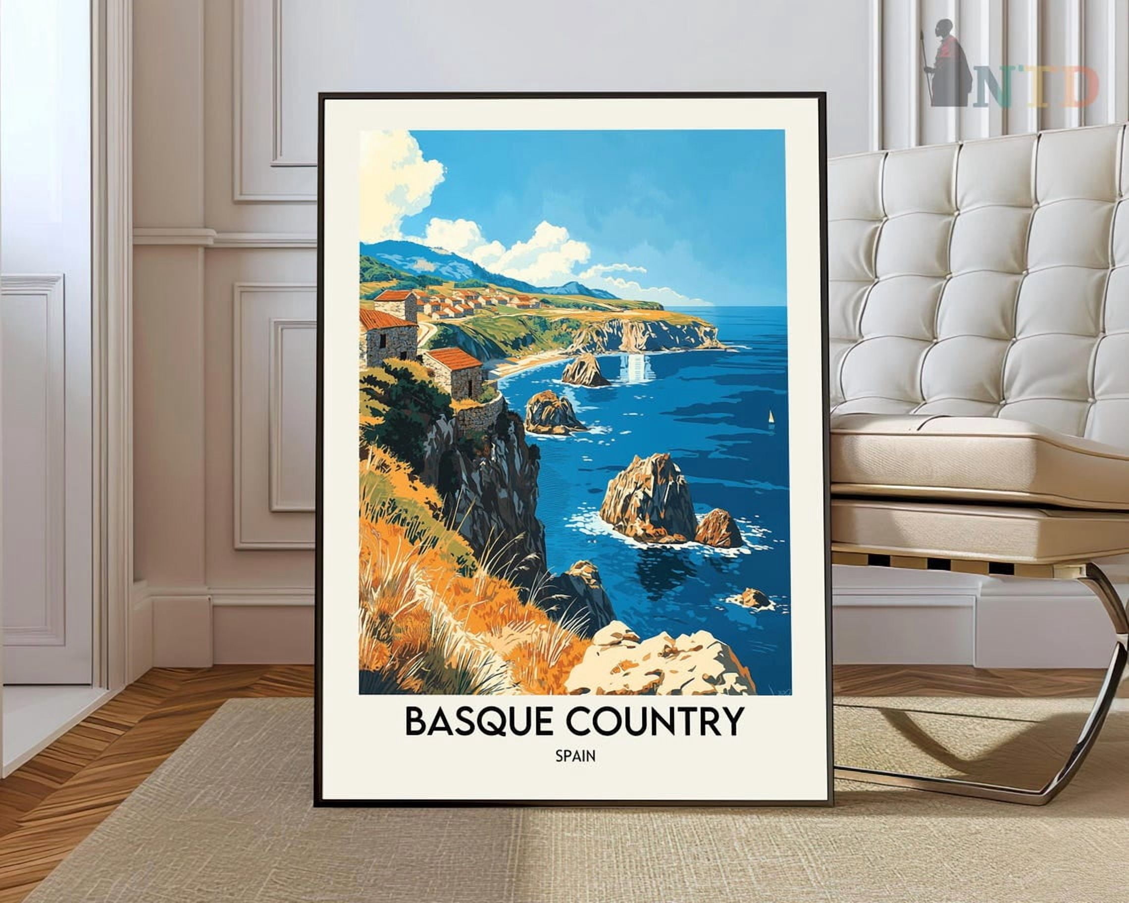 Basque Country Wall Art Print, Guggenheim Museum And Western Pyrenees ...