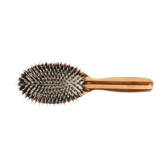 Bass 2206027 Large Oval Wild Boar Nylon Bristle Brush