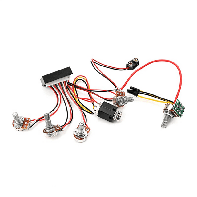 Bass Active Passive Preamp, Guitar Bass Pickup 3 Band Active EQ