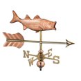 Bass Arrow Garden Weathervane Pure Copper with Garden Pole