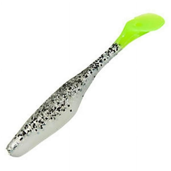 Bass Assassin Fishing Lure SSA24238 Sea Shad Swimbait 5" Salt And Pepper Silver
