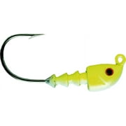 Bass Assassin JA Series Jighead 3/0 Hook Chartreuse Flash 1/8 Oz 4/Pk JA06005