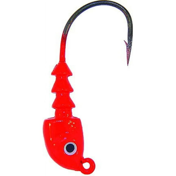 Bass Assassin SW Jigheads 1/4oz Red 4pk