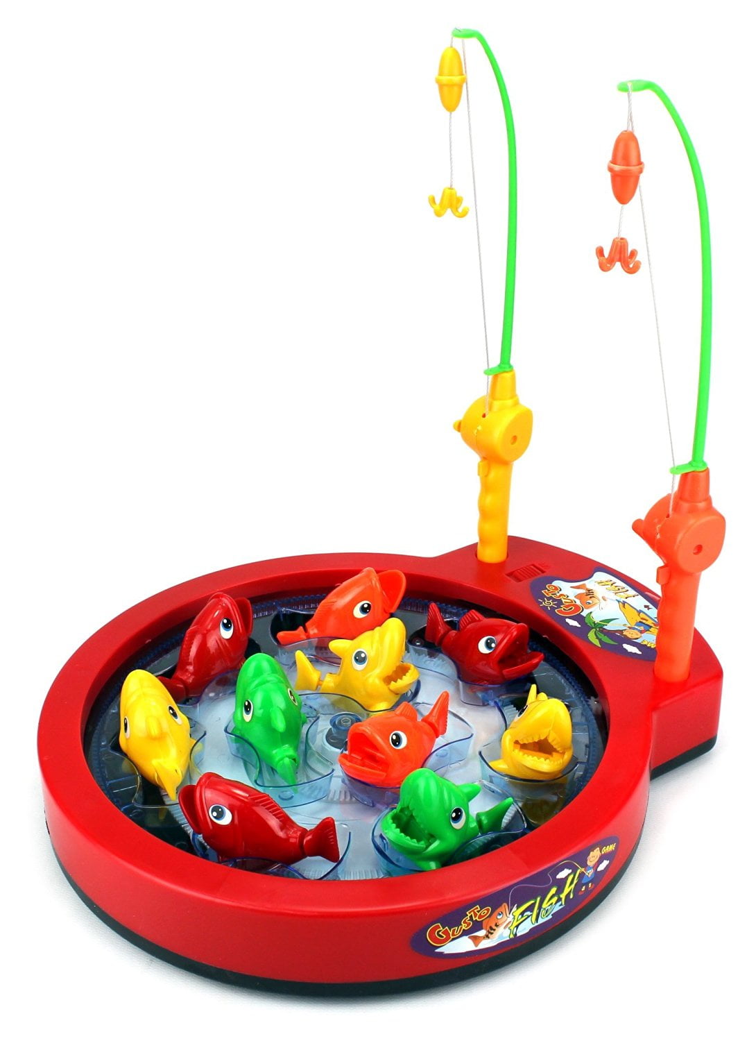 Bass Beat Fishing Game Toy for Kids Battery Operated Fishing Game Set