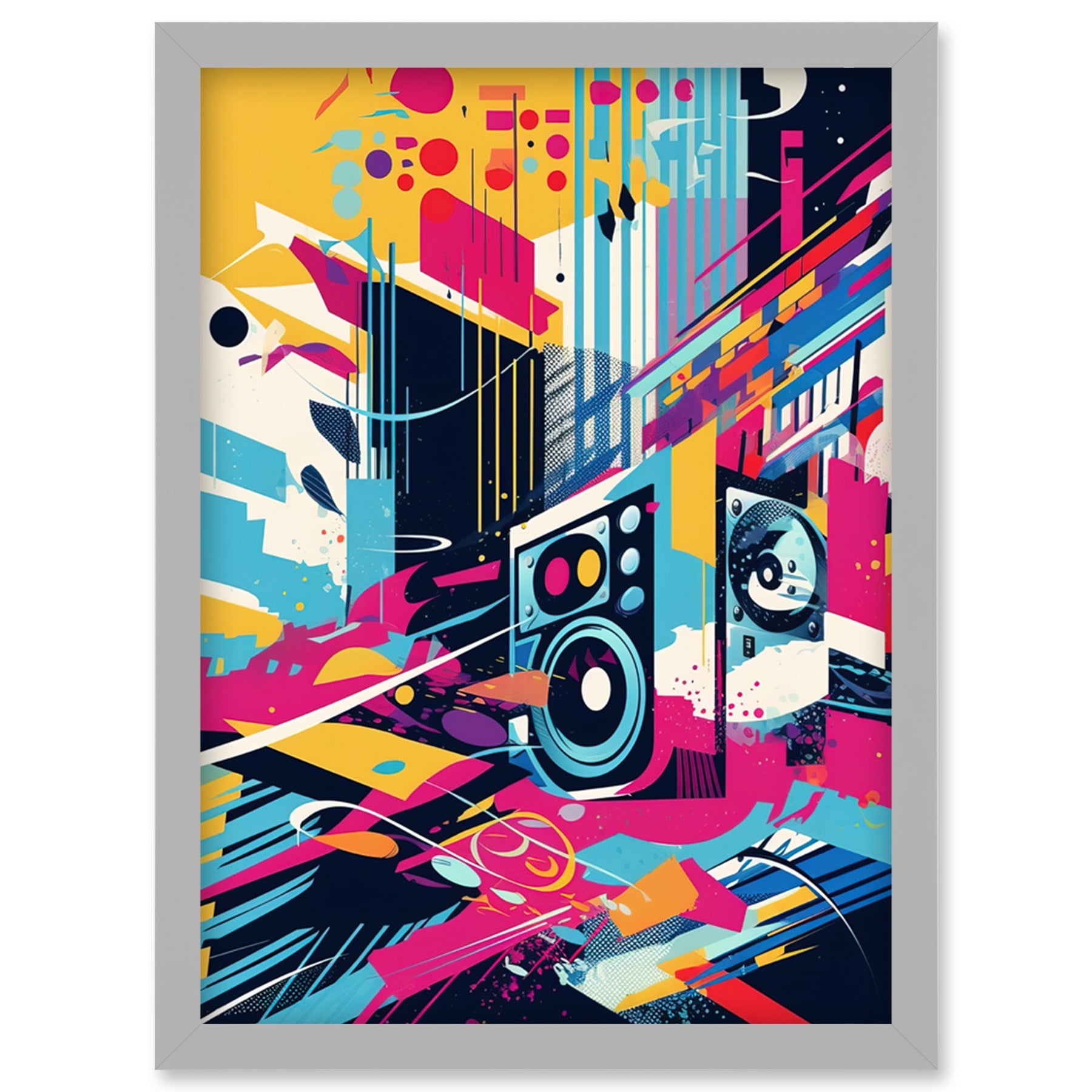 Bass Blast Music Subwoofer Speaker Abstract Colour Soundscape Frequency