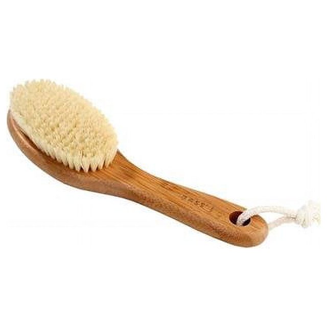 Bass Brushes 220657 Deluxe Short Curved Handle Long Bristle Frim Brush