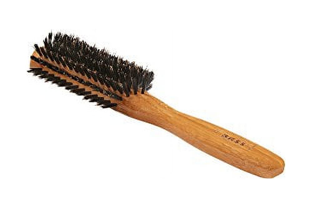 Bass Brushes Classic Half Round & Wild Boar Hairbrush with Firm Natural