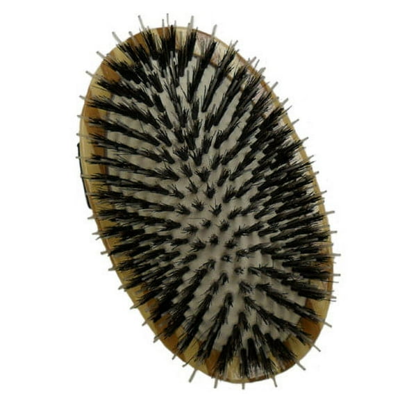 Bass Brushes- Shine & Condition Pet Brush (Palm Style /Dark Finish)