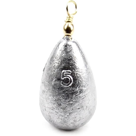 Bass Casting Sinker - 10ct, Brass, Drop, 1 oz