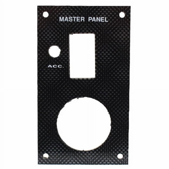 Bass Cat Boat Blank Master Panel | Rocker Switch Carbon Fiber