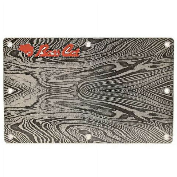 Bass Cat Boat Bow Accent Panel 57122 | Aluminum 12 x 7 1/2 Inch Woodgrain