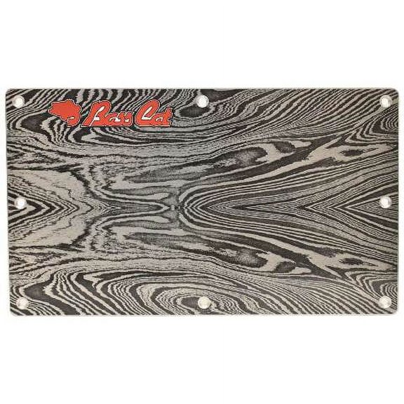 Bass Cat Boat Bow Accent Panel 57123 | Aluminum 14 x 8 1/4 Inch Woodgrain