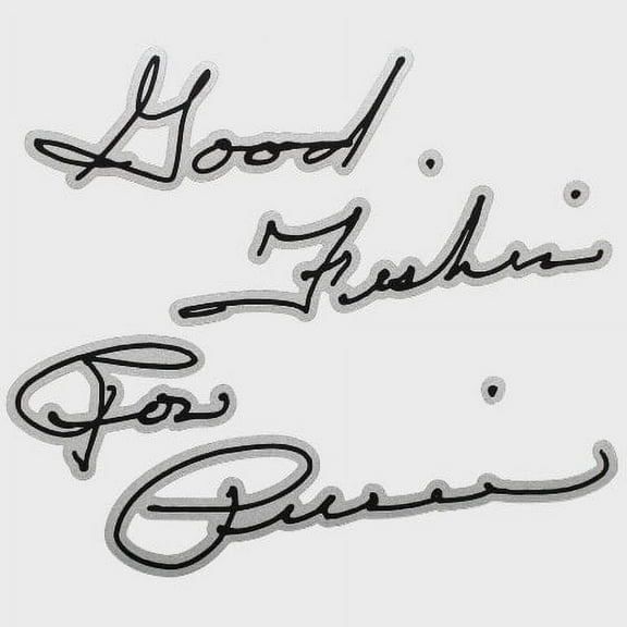 Bass Cat Boat Decal Sticker | Good Fishin Ron Pierce Quote Silver