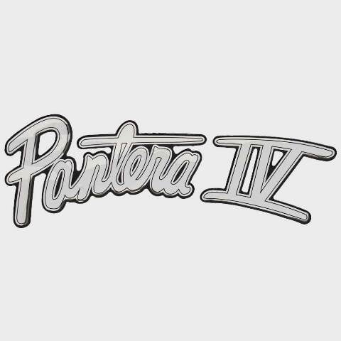 Bass Cat Boat Raised Decal Sticker 33052 | Pantera IV Silver Black