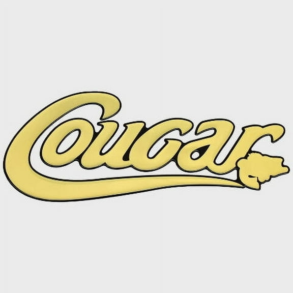 Bass Cat Boat Raised Decal Sticker | Cougar Gold Mirror