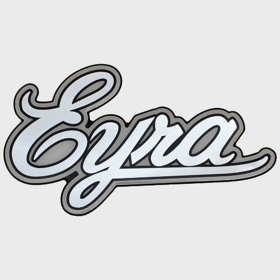 Bass Cat Boat Raised Emblem Decal Sticker 33086 | Eyra Silver Black