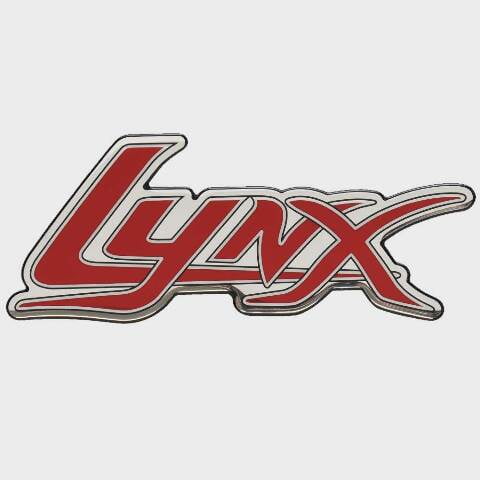 Bass Cat Boat Raised Model Decal Sticker | Lynx Red Silver