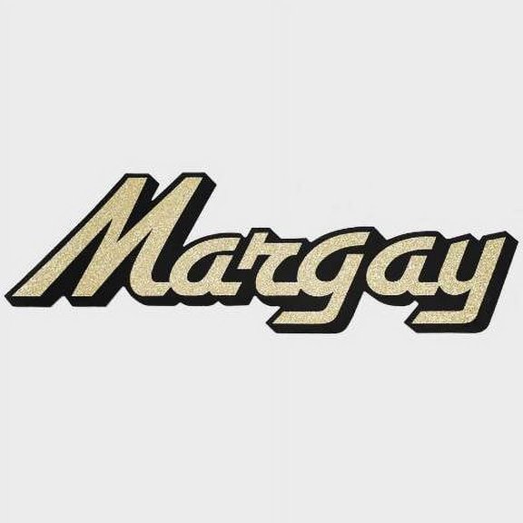 Bass Cat Boat Sticker Decal | Margay Emblem Gold / Black Vinyl