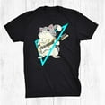 Bass Cat Rock Kitty On A Bass Guitar Cat Lover Shirt Gift Black Unisex