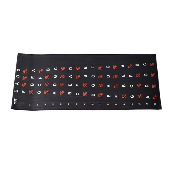 Bass Chord Fret Stickers Guitar Fretboard Sticker Bass Chord Note Finger Guide Decal Easy Apply Lightweight Removable Beginner Playing