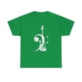 thumbnail image 1 of Bass Clef Bass Guitar Tshirt, 1 of 2