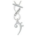 thumbnail image 1 of Bass Clef & Beyond Infinity Toggle Chain Necklace, 1 of 6