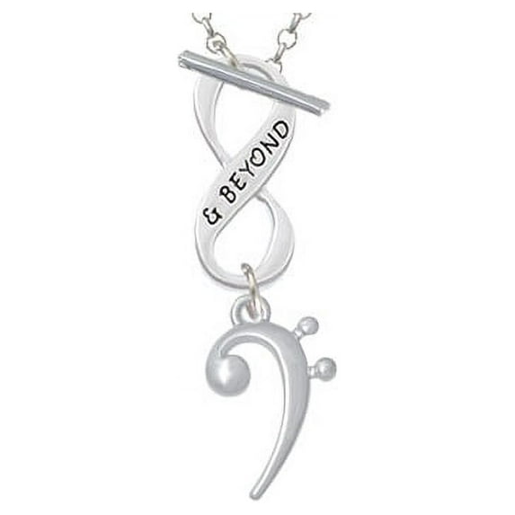 Bass Clef & Beyond Infinity Toggle Chain Necklace