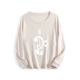 Bass Clef Musician Gift Bass GuitarLong Sleeve Crew Neck Sweatshirt ...