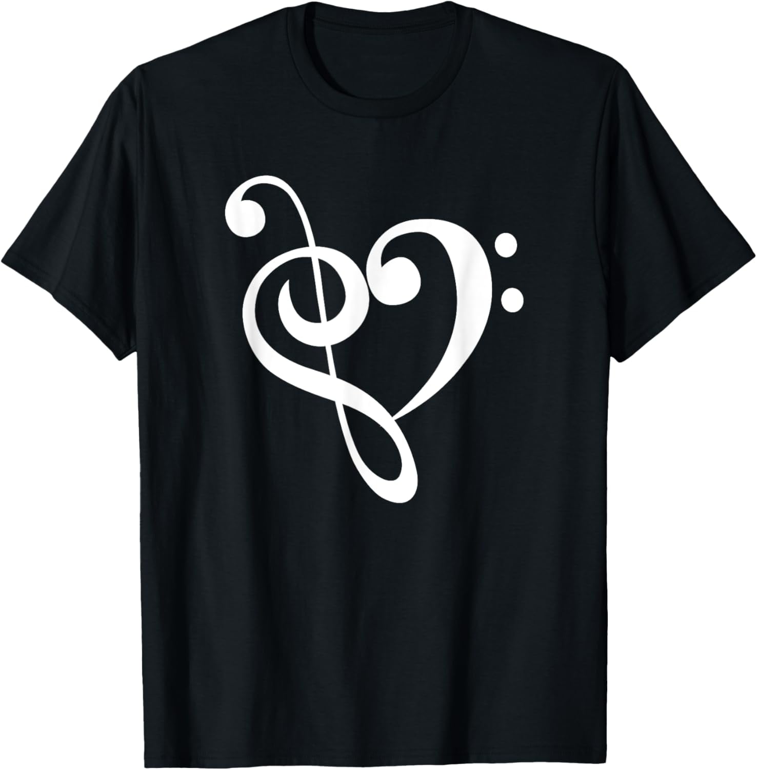 Bass Clef Planet Elegance Tee Shirt